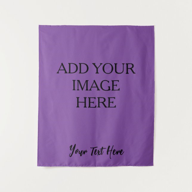 Create Your Own Customised Blank Purple Tapestry (Front)