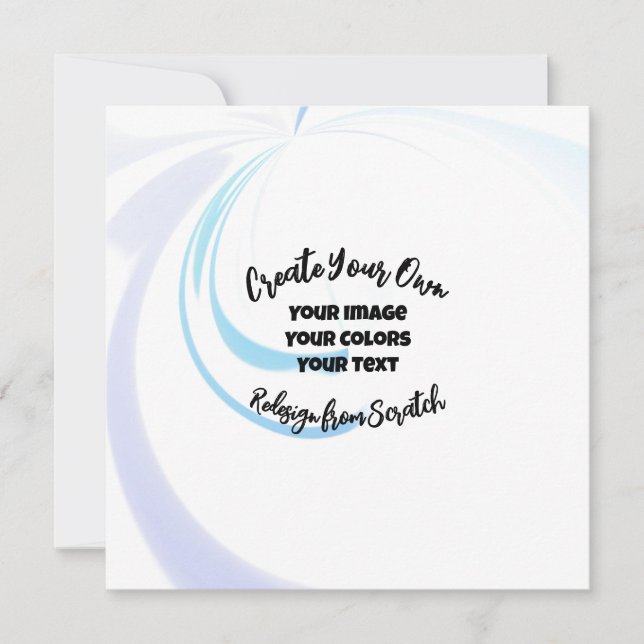 Create Your Own Customised Card (Front)