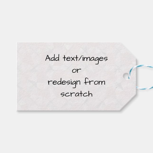 Create Your Own Customised Gift Tags (Front (Horizontal))