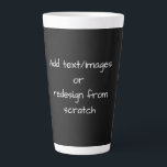 Create Your Own Customised Latte Mug<br><div class="desc">Create your own fully customised merch from scratch by replacing the background image currently displayed on this product with an image of your own! Add your own text if desired and choose your favourite colours and styles.</div>