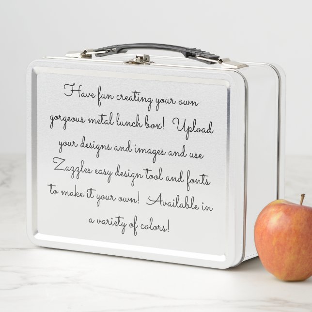 Create Your Own Customised  Metal Lunch Box (In Situ)