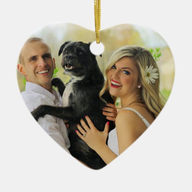Create Your Own Customised Two Sided Photo Ceramic Tree Decoration (Front)