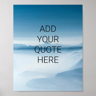 Create your own customizational personalize quote poster