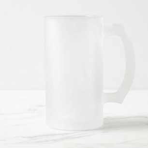 Create Your Own Customize 16oz Frosted Glass Beer Mug