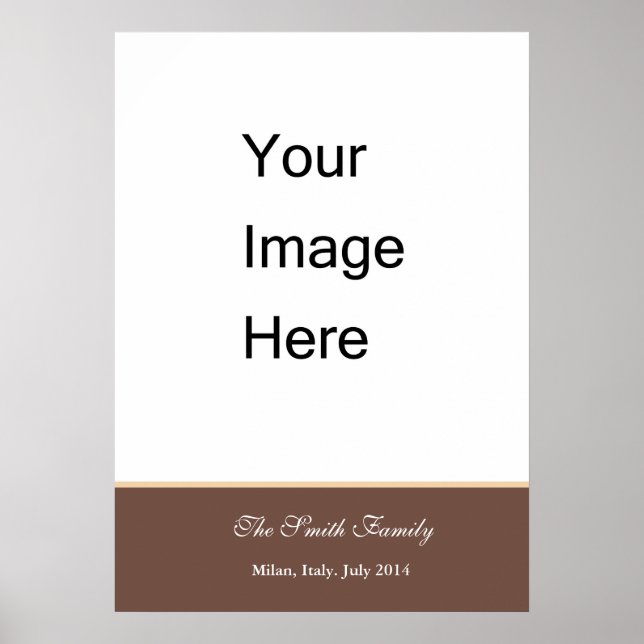 Create your own, customize Zazzle template Poster (Front)