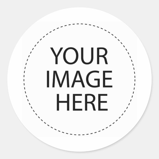 CREATE YOUR OWN CUSTOMIZED CLASSIC ROUND STICKER (Front)