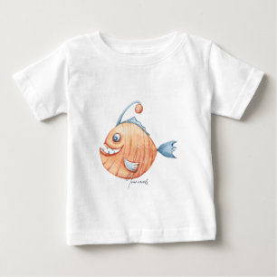 Create Your Own Cute Angler Fish Baby T-Shirt