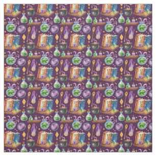 Create Your Own Cute Books Cauldrons Potion Purple Fabric
