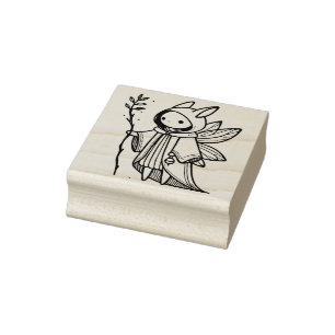 Create Your Own Cute Fairy Rabbit Adventuer Rubber Stamp