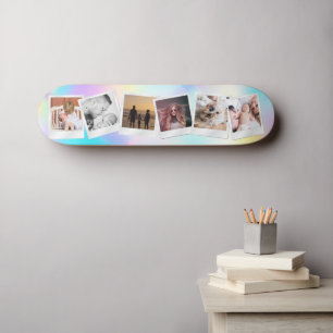 Create Your Own Cute Girly Rainbow Modern Skateboard