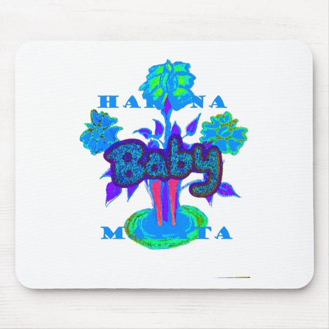 Create Your Own Cute Nice Lovely Glitter Baby   Mouse Pad (Front)