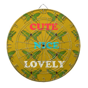 Create Your Own Cute Nice Lovely Vintage Butterfly Dartboard