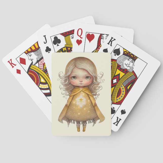 Create Your Own Cute Starlight Girl Playing Cards (Back)