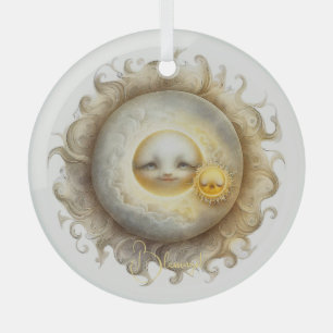 Create Your Own Cute Sun & Moon Glass Tree Decoration