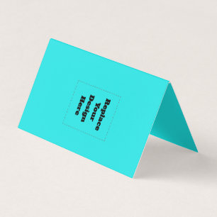 Create Your Own cyan Business Card