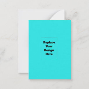 Create Your Own cyan Card