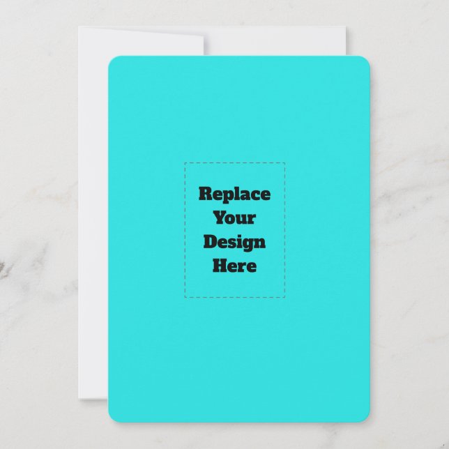 Create Your Own cyan Card (Front)