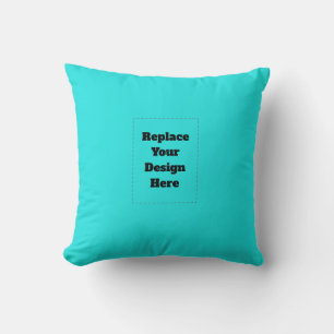 Create Your Own cyan Cushion