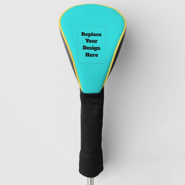 Create Your Own cyan Golf Head Cover (Front)