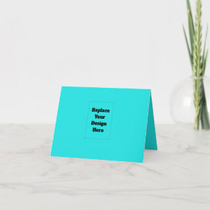 Create Your Own cyan Holiday Card