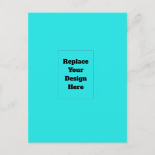 Create Your Own cyan Holiday Postcard