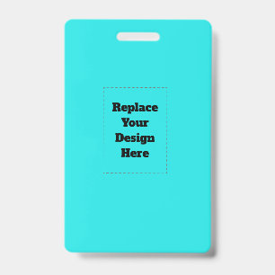 Create Your Own cyan ID Badge