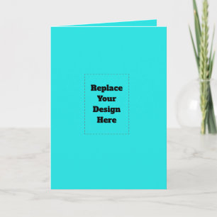 Create Your Own cyan Invitation