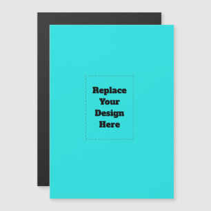 Create Your Own cyan Magnetic Invitation