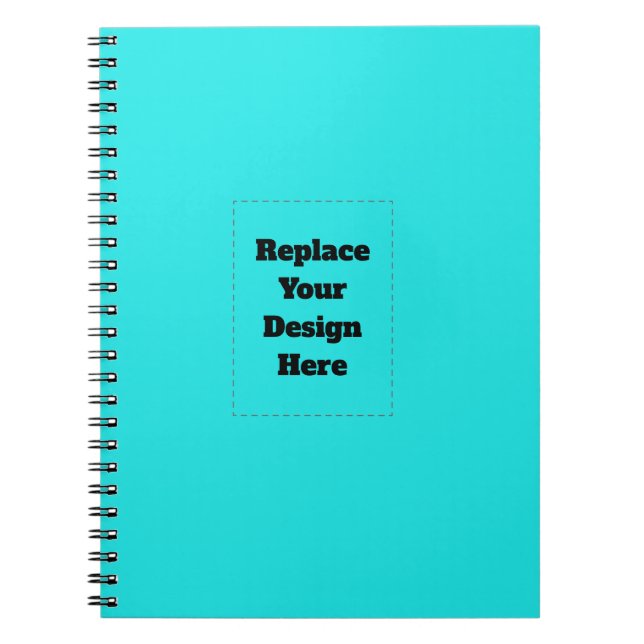 Create Your Own cyan Notebook (Front)