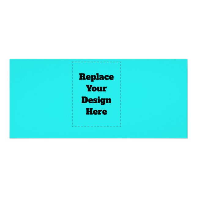 Create Your Own cyan Rack Card (Front)