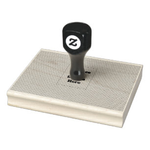 Create Your Own cyan Rubber Stamp