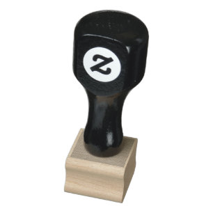 Create Your Own cyan Rubber Stamp