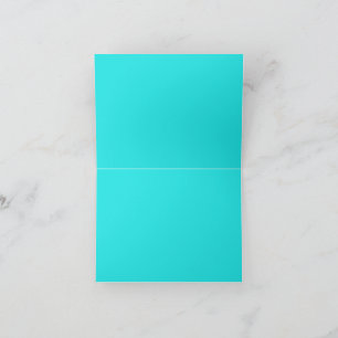Create Your Own cyan Thank You Card