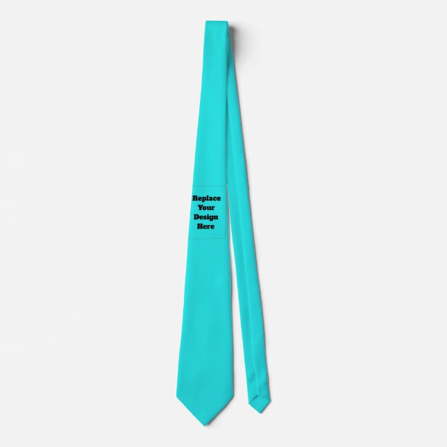 Create Your Own cyan Tie (Front)