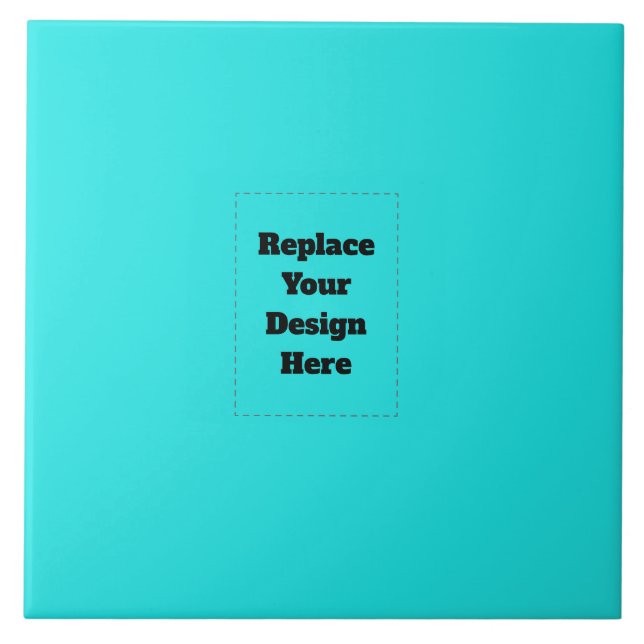 Create Your Own cyan Tile (Front)