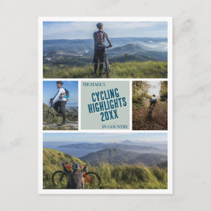 Create your own cycling bicycle photo Postcard