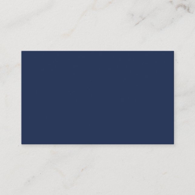 Create Your Own dark blue Custom personalized Business Card (Front)