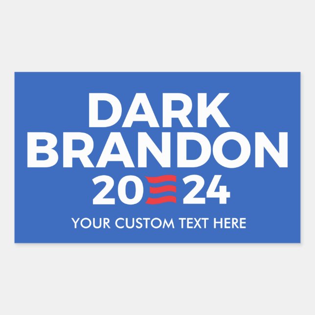 Create Your Own Dark Brandon 2024 Rectangular Sticker (Front)
