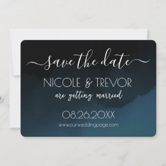 Create Your Own - Dark Colourized Ombré Save The Date