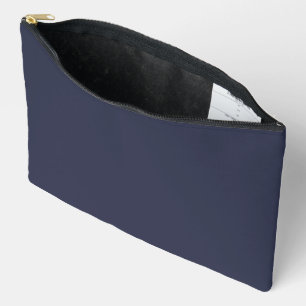Create Your Own dark gray blue personalized Accessory Pouch