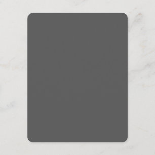 Create Your Own dark gray Custom Design Advice Card