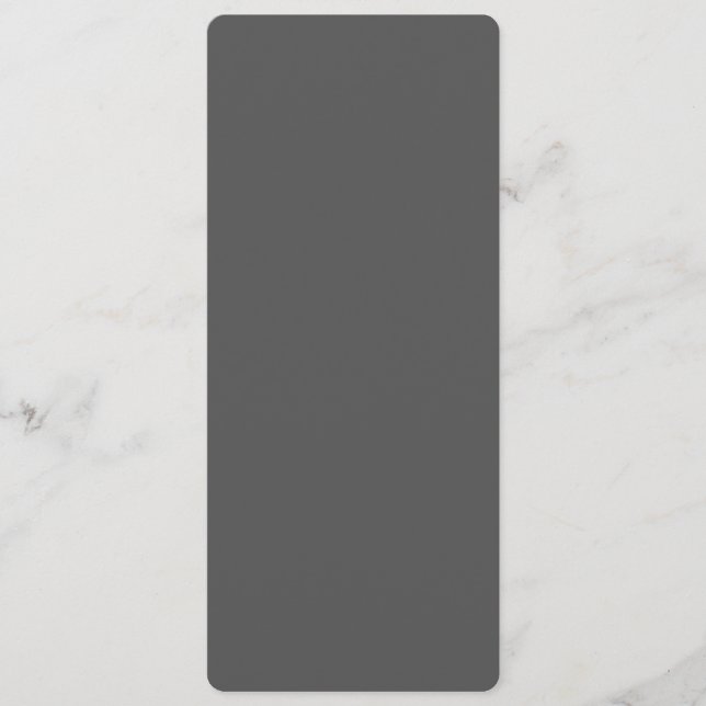 Create Your Own dark gray Custom Design Advice Card (Front)