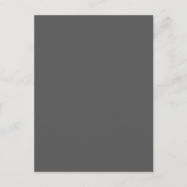 Create Your Own dark gray Custom Design Advice Card (Front)