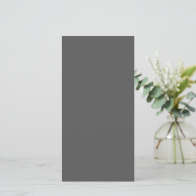 Create Your Own dark gray Custom Design Announcement (Standing Front)