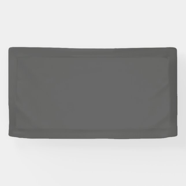 Create Your Own dark gray Custom Design Banner (Horizontal)