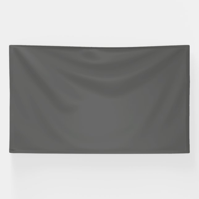Create Your Own dark gray Custom Design Banner (Horizontal)