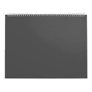 Create Your Own dark gray Custom Design Calendar