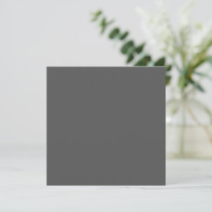Create Your Own dark gray Custom Design Card