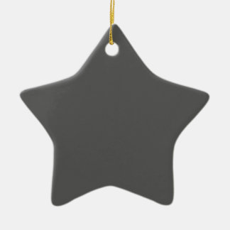 Create Your Own dark gray Custom Design Ceramic Tree Decoration