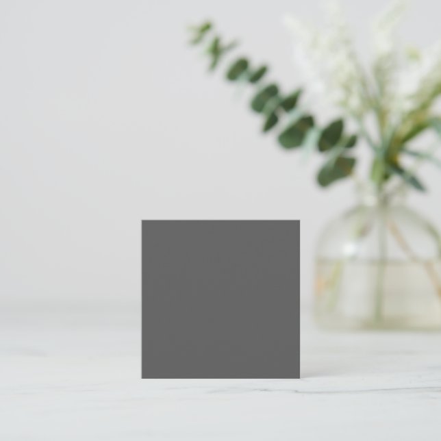 Create Your Own dark gray Custom Design Enclosure Card (Standing Front)